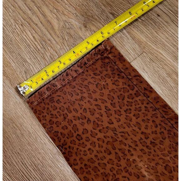 Animal print NYDJ jeans size 4 women's small leopard print straight leg 30" - Picture 5 of 6
